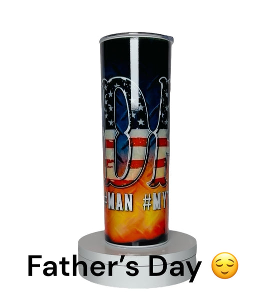 Dad – The Man. The Myth. The Legend. 20 oz Father’s Day Tumbler